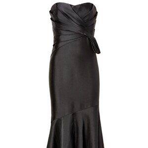 Stunning "Clear Night Gown" Badgley Mischka - Black - Sz 8